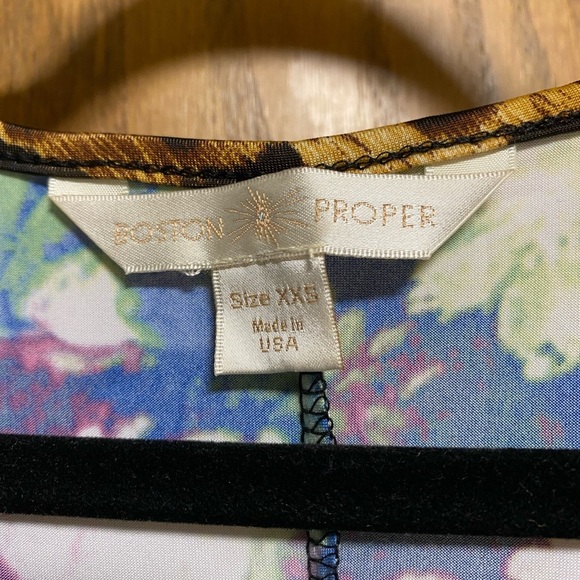 BOSTON PROPER MAXI FAUX WRAP DRESS GORGEOUS - SIZE XXS - EUC - Picture 2 of 8